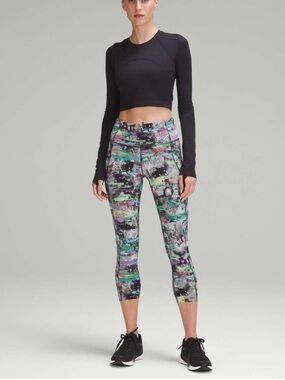NWT Lululemon Fast And Free High Rise Crop 23”